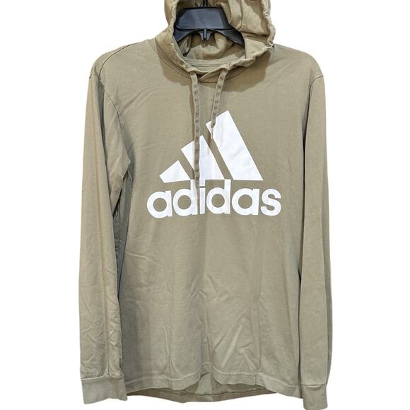 adidas Other - Adidas Hoodie Shirt Men Small Green Long Sleeve Pullover Drawstring Logo Lounge